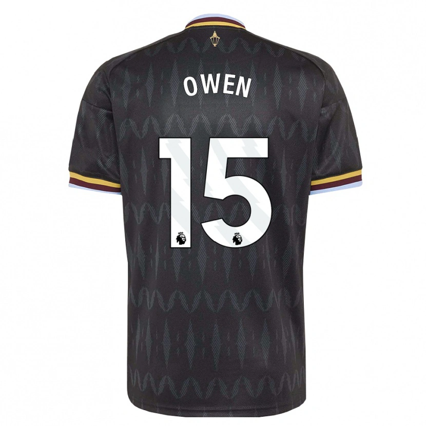 Danxen Uomo Maglia Curtis Owen #15 Blu Fiordaliso Nero Giallo Kit Gara Away 2026/27 Maglietta