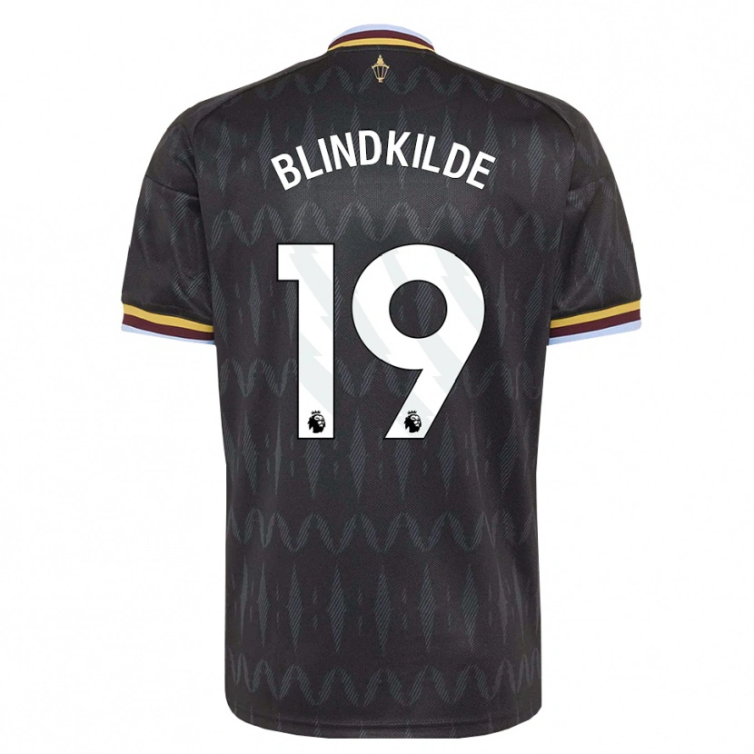 Danxen Uomo Maglia Laura Blindkilde #19 Blu Fiordaliso Nero Giallo Kit Gara Away 2026/27 Maglietta