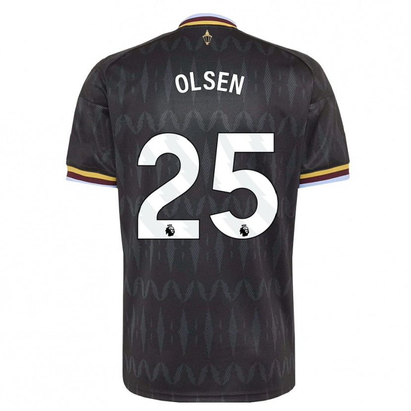 Danxen Uomo Maglia Robin Olsen #25 Blu Fiordaliso Nero Giallo Kit Gara Away 2026/27 Maglietta