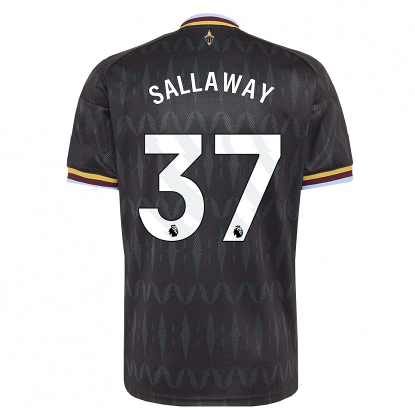 Danxen Uomo Maglia Lydia Sallaway #37 Blu Fiordaliso Nero Giallo Kit Gara Away 2026/27 Maglietta
