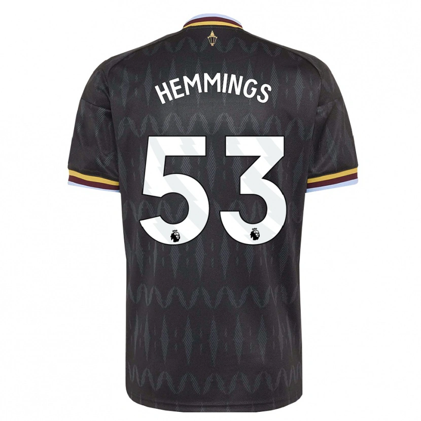 Danxen Uomo Maglia George Hemmings #53 Blu Fiordaliso Nero Giallo Kit Gara Away 2026/27 Maglietta