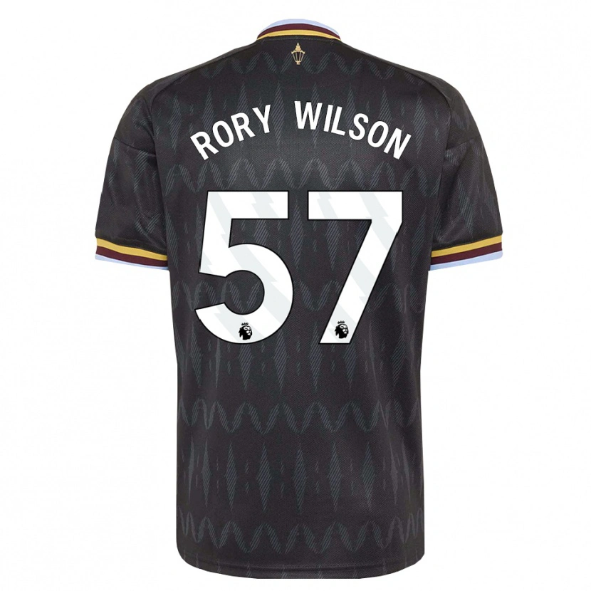 Danxen Uomo Maglia Rory Wilson #57 Blu Fiordaliso Nero Giallo Kit Gara Away 2026/27 Maglietta