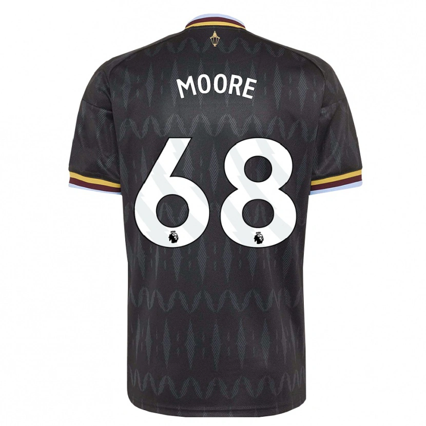 Danxen Uomo Maglia Kobei Moore #68 Blu Fiordaliso Nero Giallo Kit Gara Away 2026/27 Maglietta