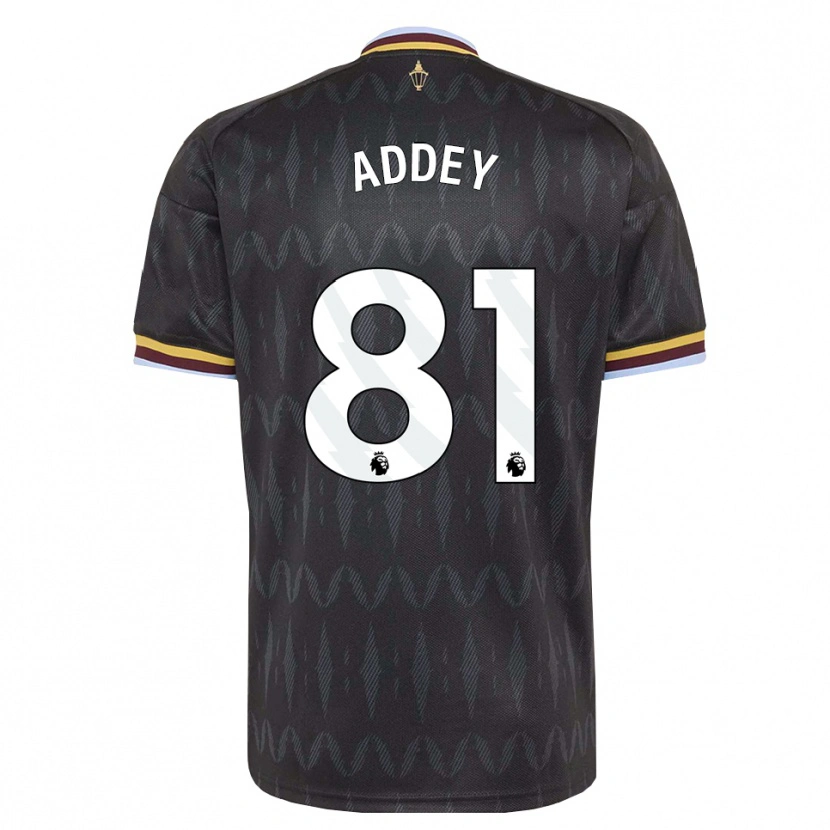 Danxen Uomo Maglia Farid Addey #81 Blu Fiordaliso Nero Giallo Kit Gara Away 2026/27 Maglietta