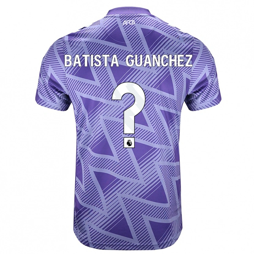 Danxen Uomo Maglia Aidan Batista Guanchez #0 Rossa Velo Pallido Bianco Kit Gara Away 2026/27 Maglietta