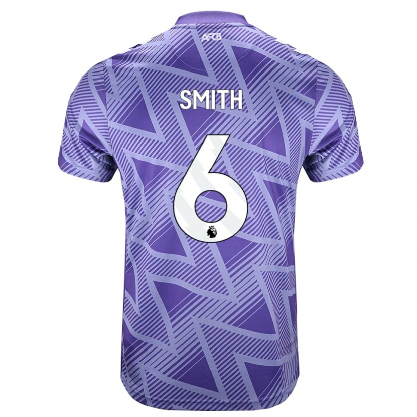 Danxen Uomo Maglia Maisy Smith #6 Rossa Velo Pallido Bianco Kit Gara Away 2026/27 Maglietta