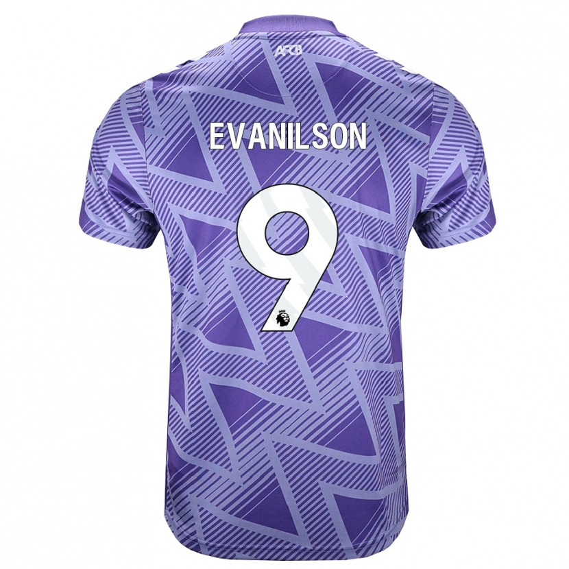 Danxen Uomo Maglia Francisco Evanilson De Lima Barbosa #9 Rossa Velo Pallido Bianco Kit Gara Away 2026/27 Maglietta