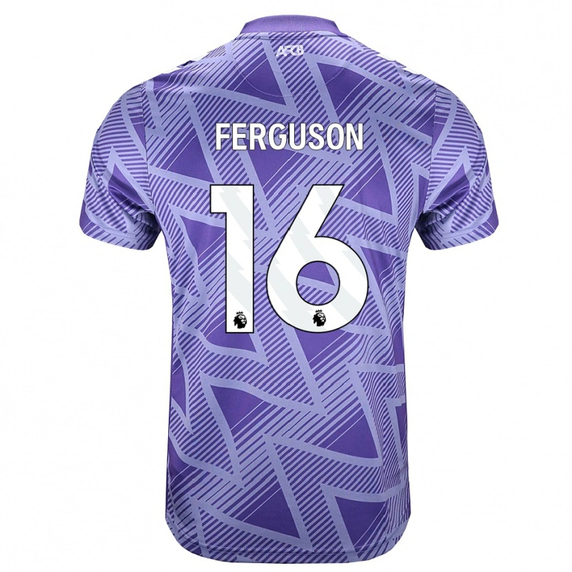 Danxen Uomo Maglia Josh Ferguson #16 Rossa Velo Pallido Bianco Kit Gara Away 2026/27 Maglietta