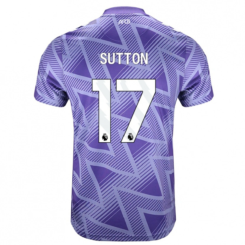 Danxen Uomo Maglia Zach Sutton #17 Rossa Velo Pallido Bianco Kit Gara Away 2026/27 Maglietta