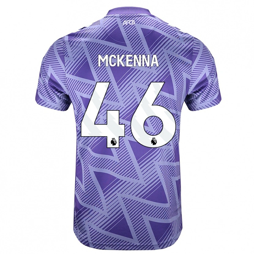 Danxen Uomo Maglia Callan Mckenna #46 Rossa Velo Pallido Bianco Kit Gara Away 2026/27 Maglietta