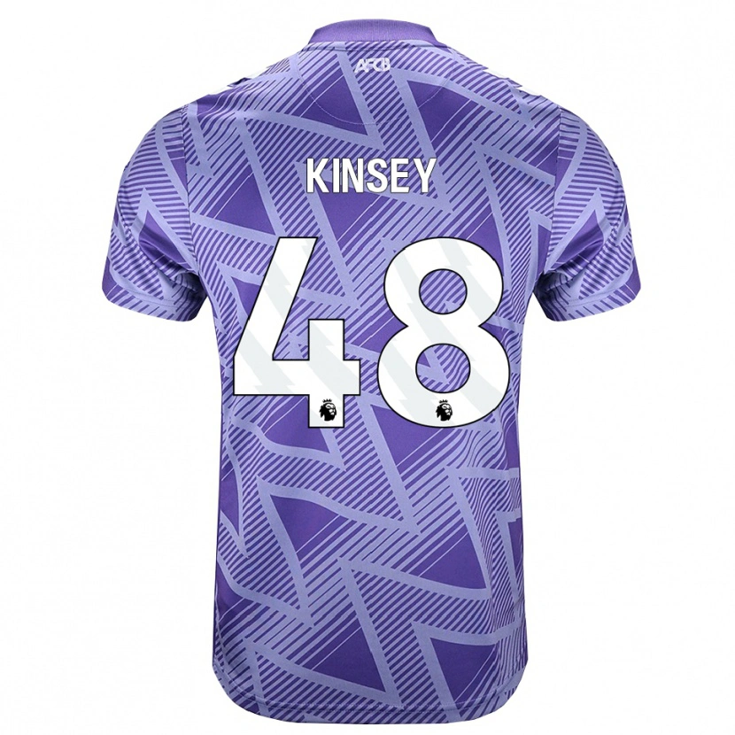 Danxen Uomo Maglia Max Kinsey #48 Rossa Velo Pallido Bianco Kit Gara Away 2026/27 Maglietta