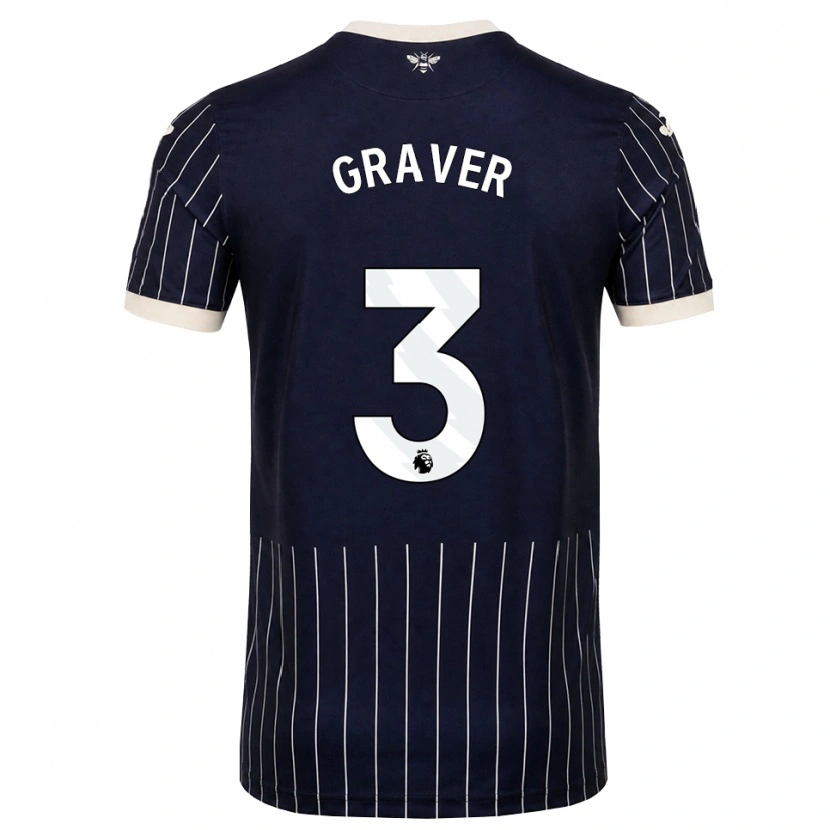 Danxen Uomo Maglia Regan Graver #3 Bianco Nero Kit Gara Away 2026/27 Maglietta