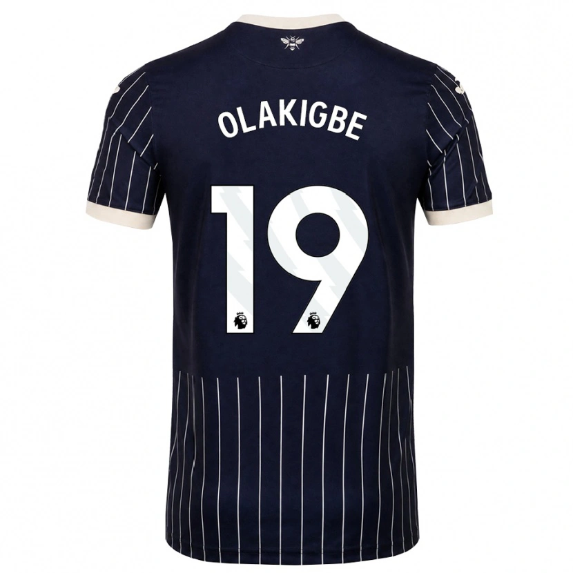 Danxen Uomo Maglia Michael Olakigbe #19 Bianco Nero Kit Gara Away 2026/27 Maglietta