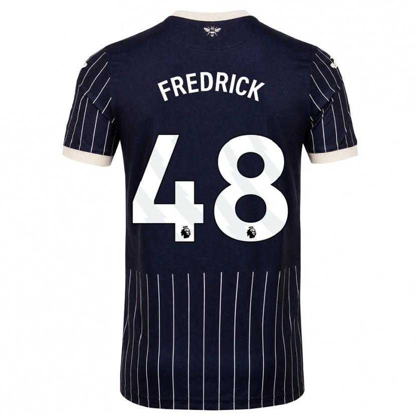 Danxen Uomo Maglia Benjamin Fredrick #48 Bianco Nero Kit Gara Away 2026/27 Maglietta