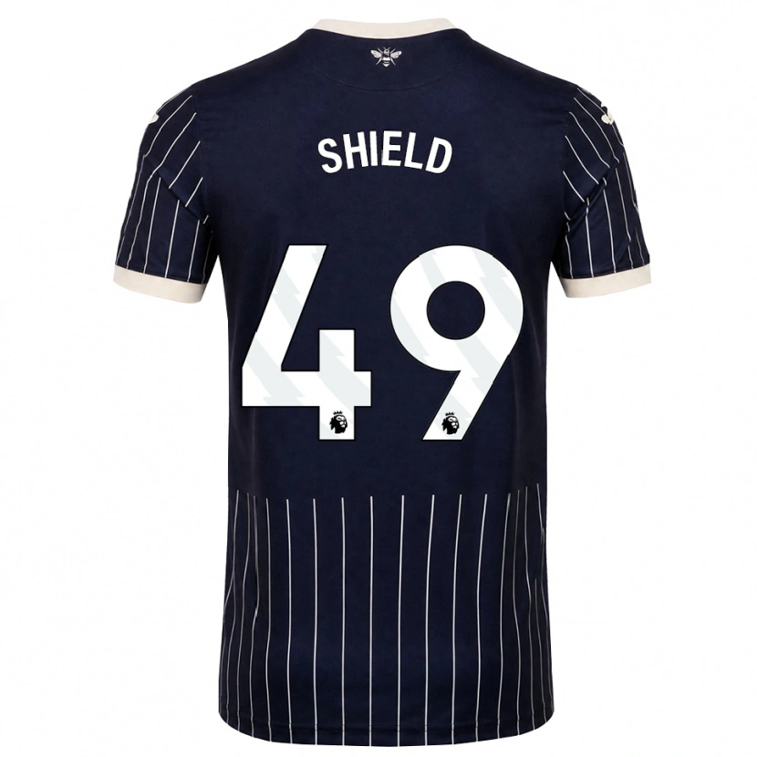Danxen Uomo Maglia Ollie Shield #49 Bianco Nero Kit Gara Away 2026/27 Maglietta