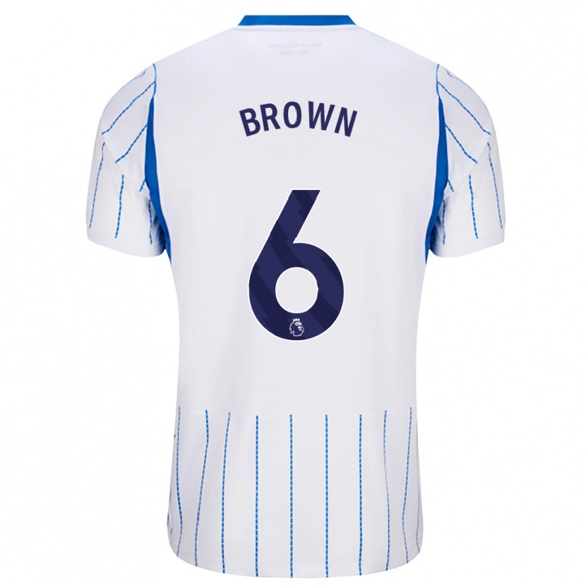 Danxen Uomo Maglia Harrison Brown #6 Blu Dodger Bianco Kit Gara Away 2026/27 Maglietta