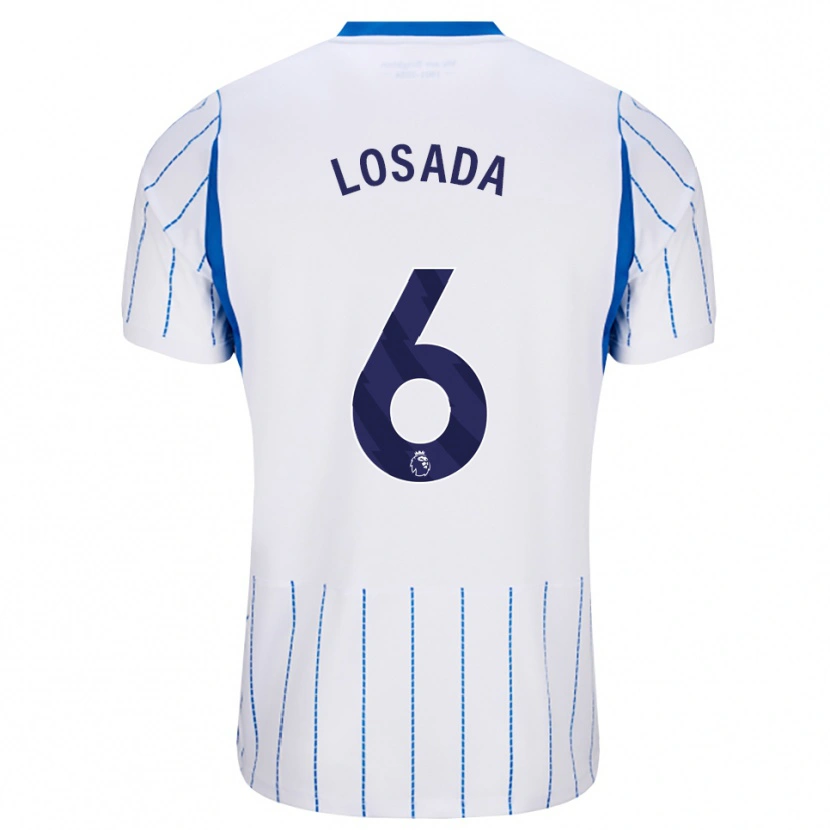 Danxen Uomo Maglia Vicky Losada #6 Blu Dodger Bianco Kit Gara Away 2026/27 Maglietta