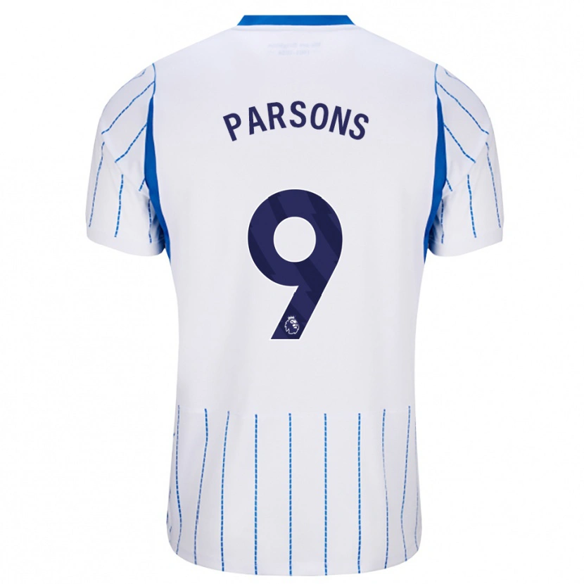Danxen Uomo Maglia Jacob Parsons #9 Blu Dodger Bianco Kit Gara Away 2026/27 Maglietta
