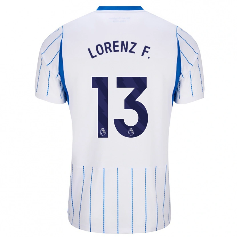 Danxen Uomo Maglia Lorenz Ferdinand #13 Blu Dodger Bianco Kit Gara Away 2026/27 Maglietta