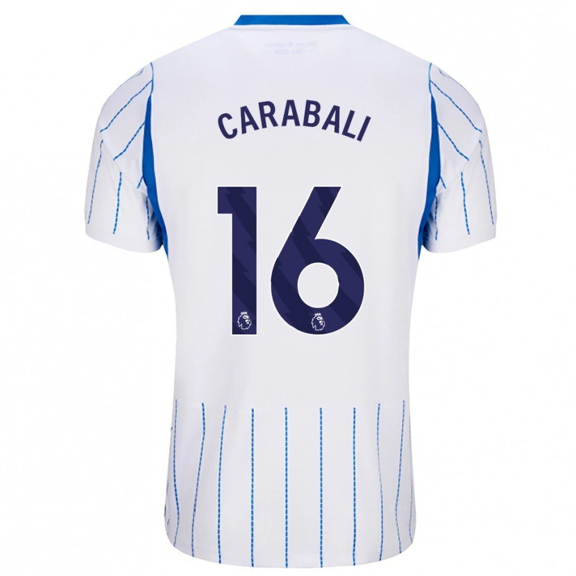Danxen Uomo Maglia Jorelyn Carabalí #16 Blu Dodger Bianco Kit Gara Away 2026/27 Maglietta