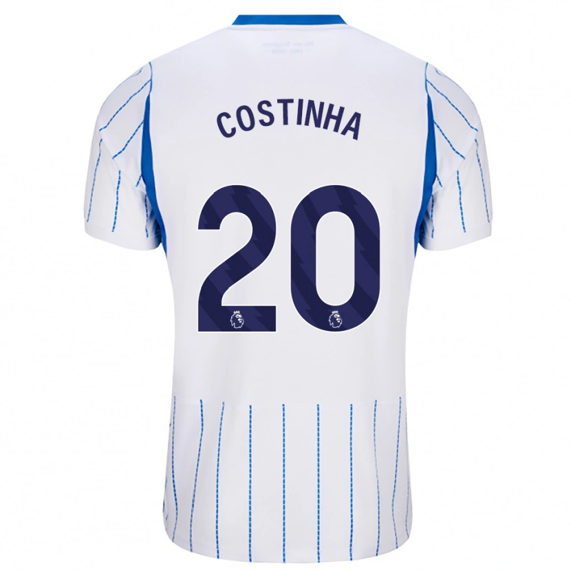 Danxen Uomo Maglia João Pedro Loureiro Da Costa #20 Blu Dodger Bianco Kit Gara Away 2026/27 Maglietta