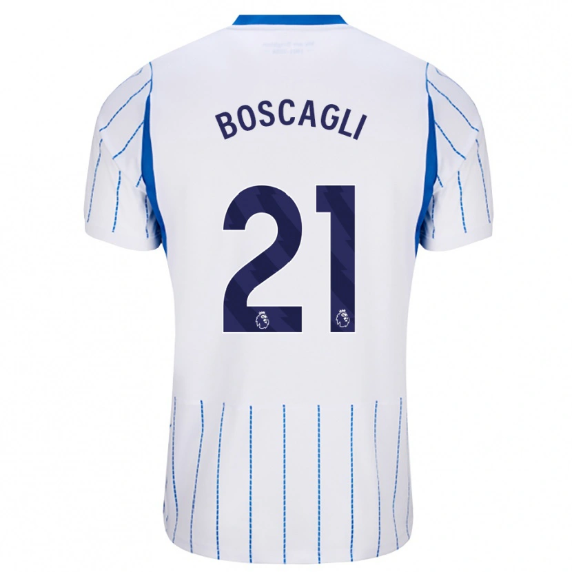 Danxen Uomo Maglia Olivier Boscagli #21 Blu Dodger Bianco Kit Gara Away 2026/27 Maglietta