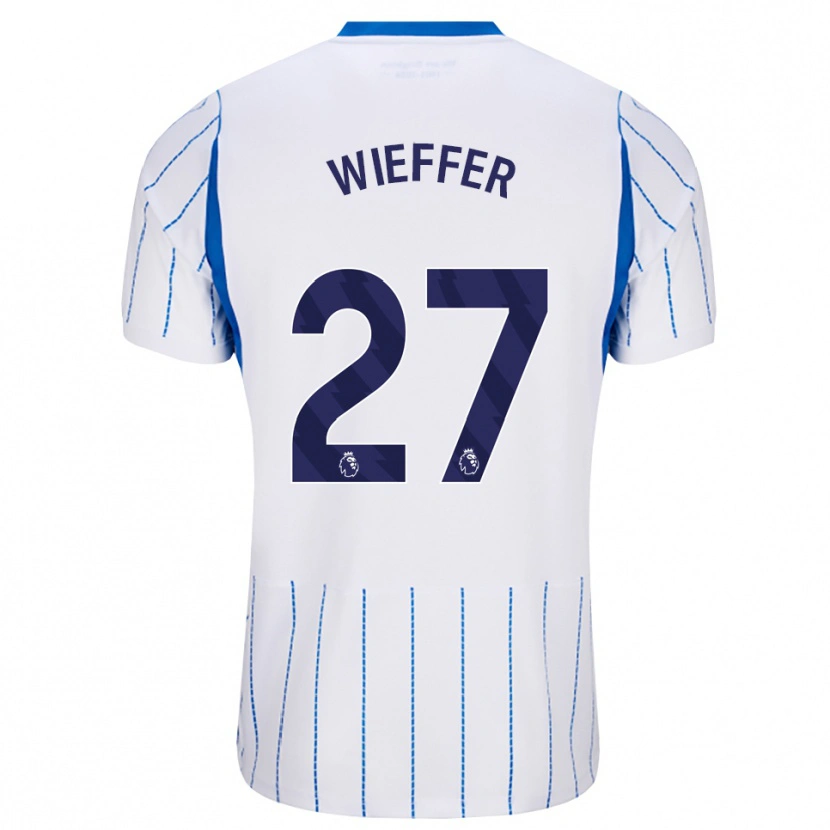 Danxen Uomo Maglia Mats Wieffer #27 Blu Dodger Bianco Kit Gara Away 2026/27 Maglietta