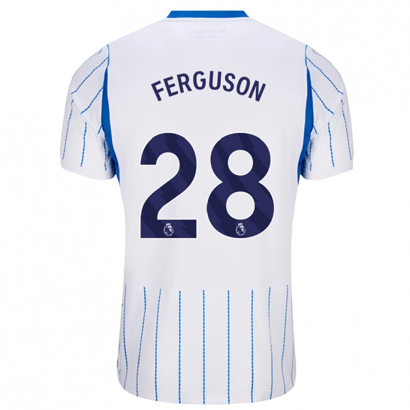 Danxen Uomo Maglia Evan Ferguson #28 Blu Dodger Bianco Kit Gara Away 2026/27 Maglietta