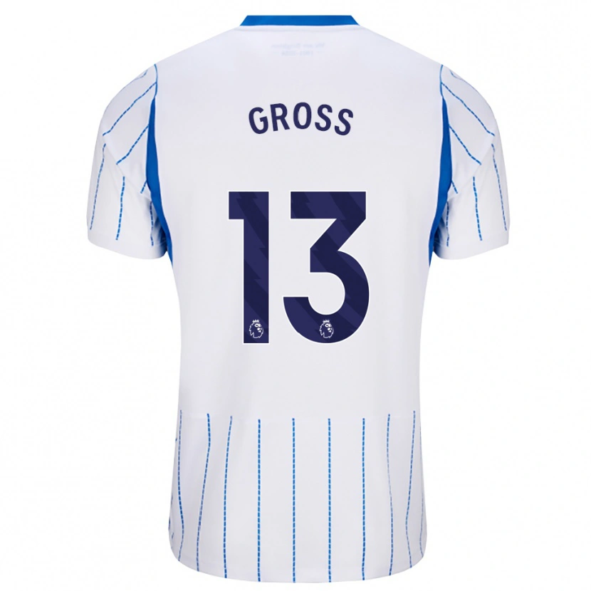Danxen Uomo Maglia Pascal Groß #13 Blu Dodger Bianco Kit Gara Away 2026/27 Maglietta