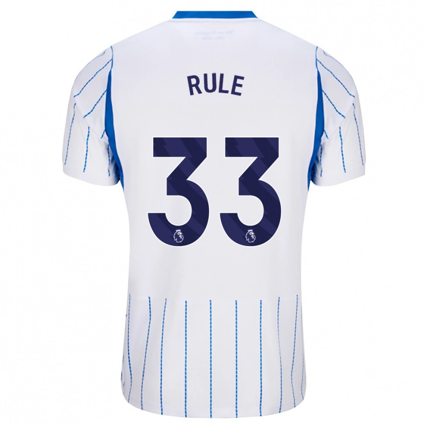 Danxen Uomo Maglia Charlize Jayde Rule #33 Blu Dodger Bianco Kit Gara Away 2026/27 Maglietta