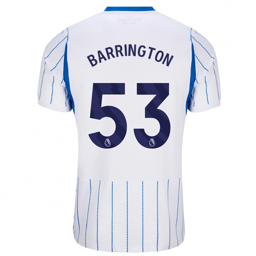Danxen Uomo Maglia Luca Barrington #53 Blu Dodger Bianco Kit Gara Away 2026/27 Maglietta