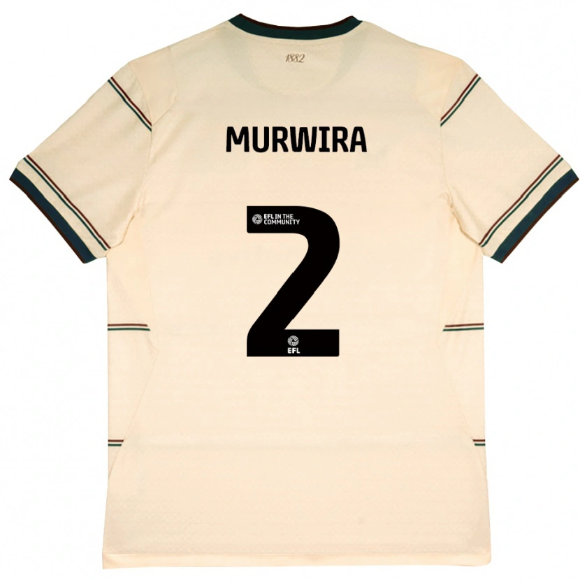 Danxen Uomo Maglia Tadi Murwira #2 Beige Borgogna Kit Gara Away 2026/27 Maglietta
