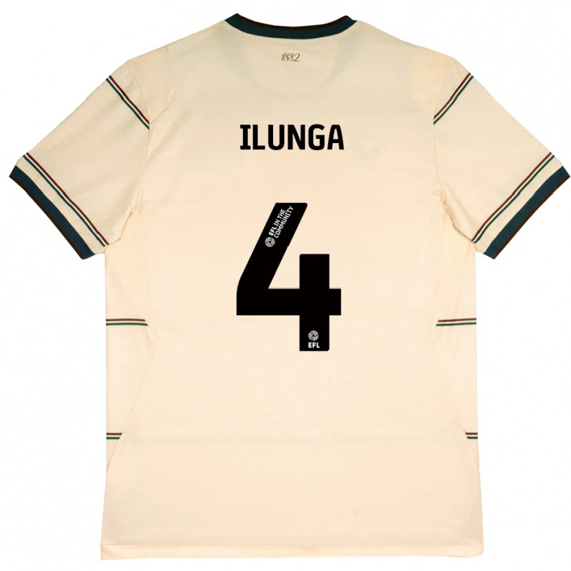 Danxen Uomo Maglia Glen Ilunga #4 Beige Borgogna Kit Gara Away 2026/27 Maglietta