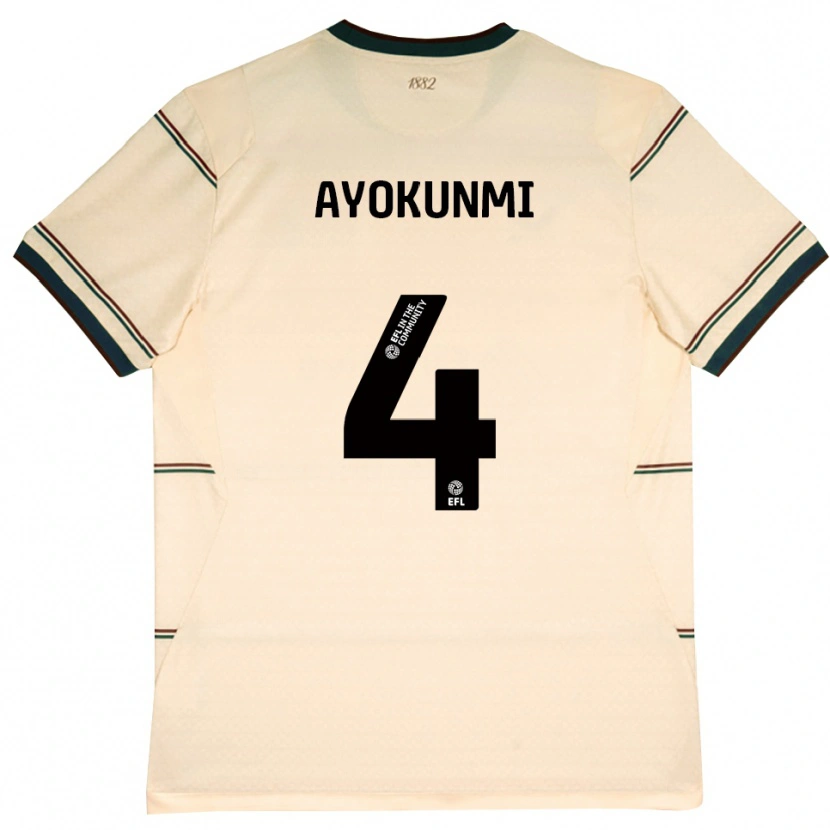 Danxen Uomo Maglia Darren Ayokunmi #4 Beige Borgogna Kit Gara Away 2026/27 Maglietta