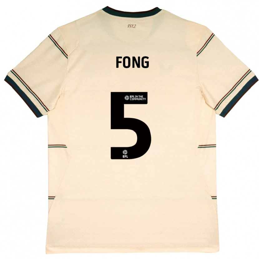 Danxen Uomo Maglia Luca Fong #5 Beige Borgogna Kit Gara Away 2026/27 Maglietta