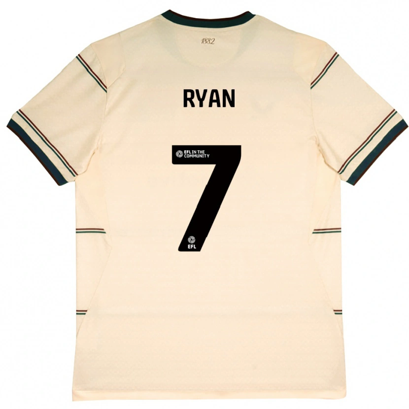 Danxen Uomo Maglia Kamarni Ryan #7 Beige Borgogna Kit Gara Away 2026/27 Maglietta
