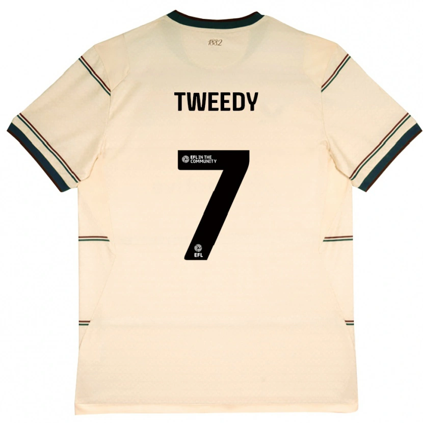 Danxen Uomo Maglia Tom Tweedy #7 Beige Borgogna Kit Gara Away 2026/27 Maglietta