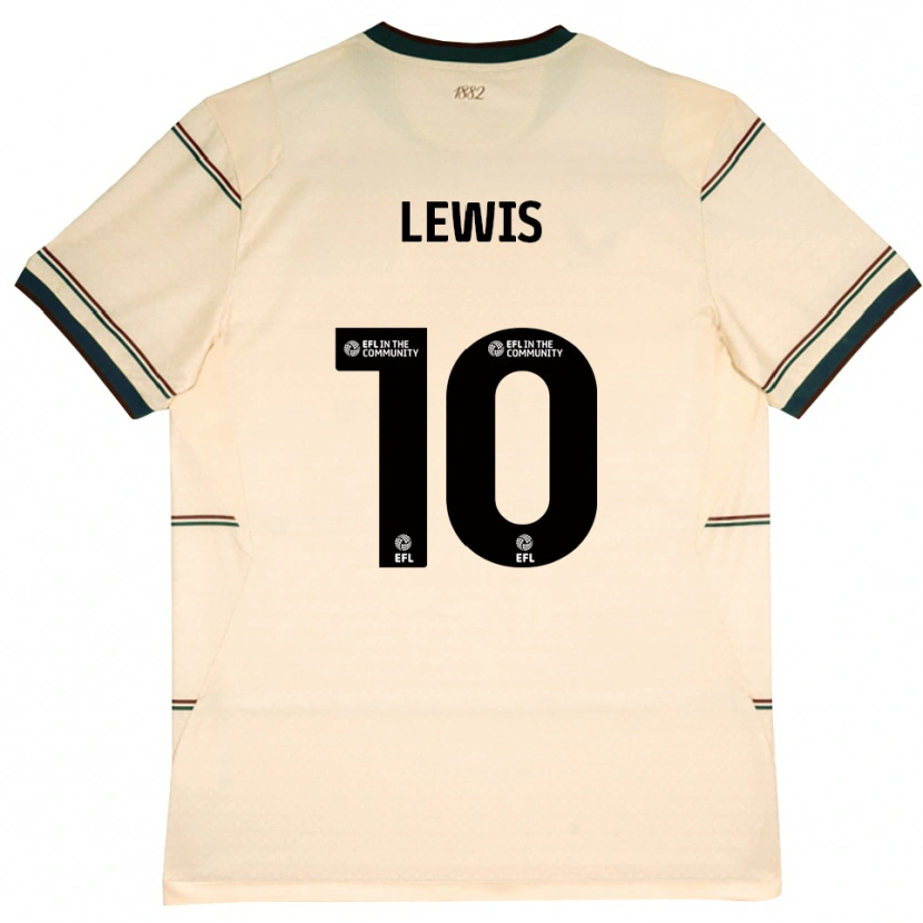 Danxen Uomo Maglia James Lewis #10 Beige Borgogna Kit Gara Away 2026/27 Maglietta
