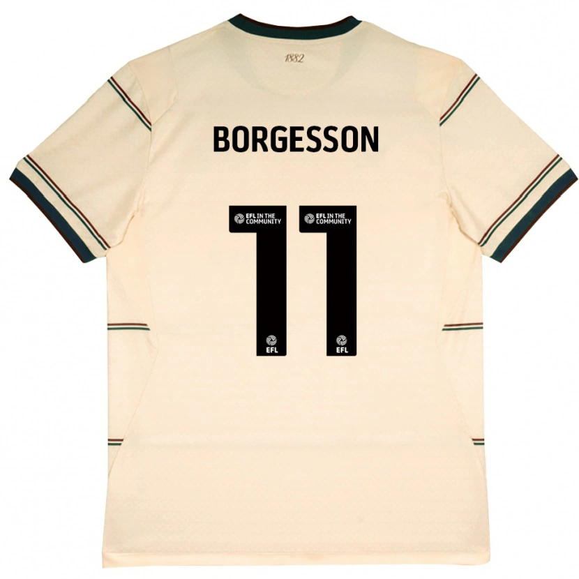 Danxen Uomo Maglia Blayz Borgesson #11 Beige Borgogna Kit Gara Away 2026/27 Maglietta