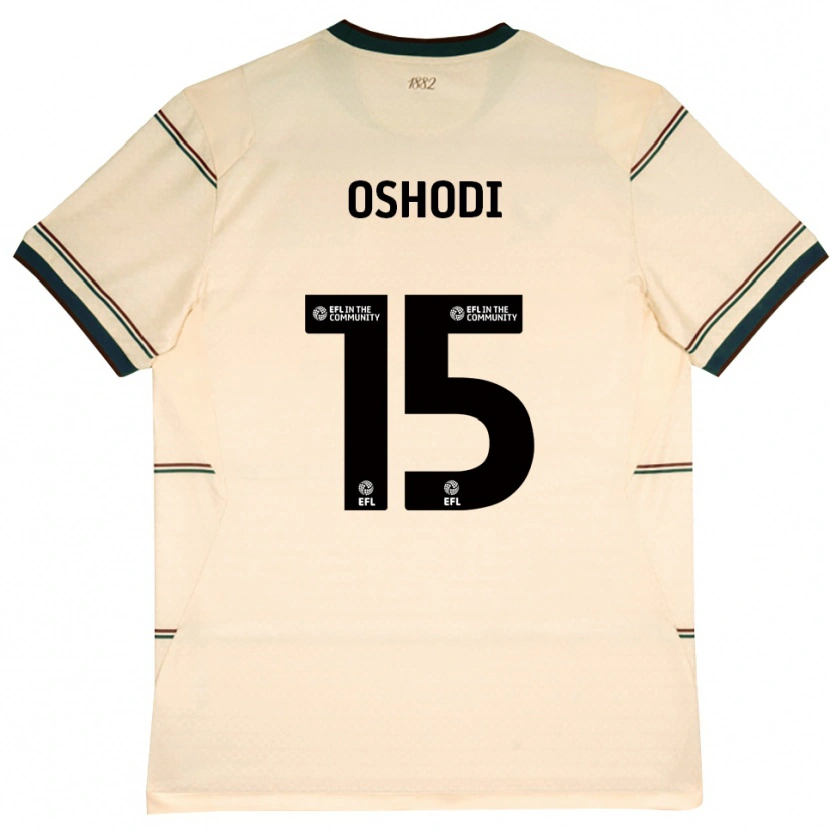 Danxen Uomo Maglia Darren Oshodi #15 Beige Borgogna Kit Gara Away 2026/27 Maglietta
