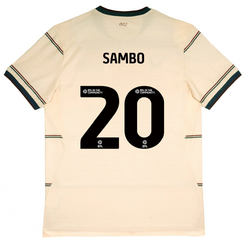 Danxen Uomo Maglia Shurandy Sambo #20 Beige Borgogna Kit Gara Away 2026/27 Maglietta