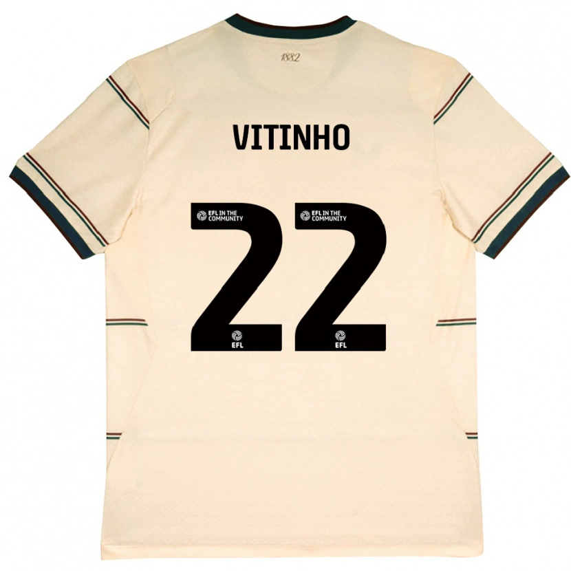 Danxen Uomo Maglia Vitinho #22 Beige Borgogna Kit Gara Away 2026/27 Maglietta