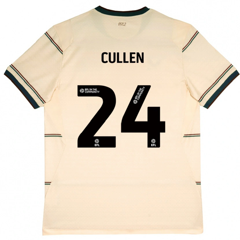 Danxen Uomo Maglia Josh Cullen #24 Beige Borgogna Kit Gara Away 2026/27 Maglietta