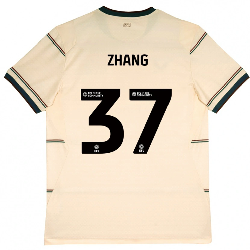 Danxen Uomo Maglia Jiaming Zhang #37 Beige Borgogna Kit Gara Away 2026/27 Maglietta