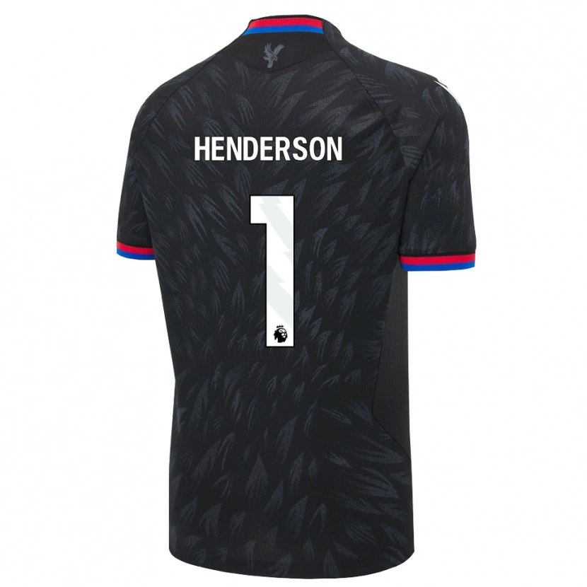 Danxen Uomo Maglia Dean Henderson #1 Nero Blu Rosso Kit Gara Away 2026/27 Maglietta