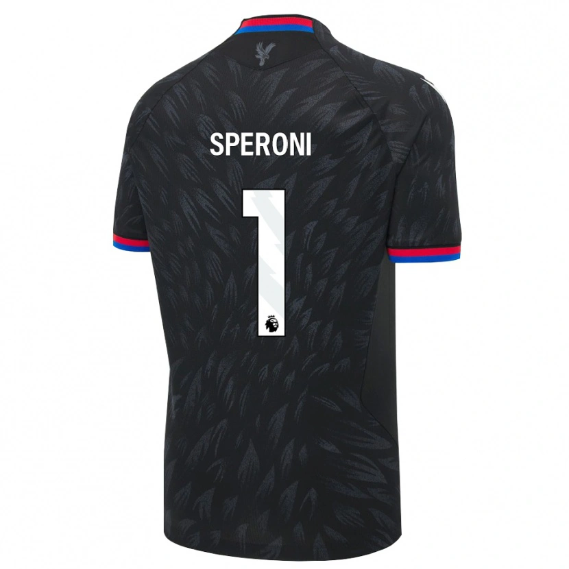 Danxen Uomo Maglia Thiago Speroni #1 Nero Blu Rosso Kit Gara Away 2026/27 Maglietta