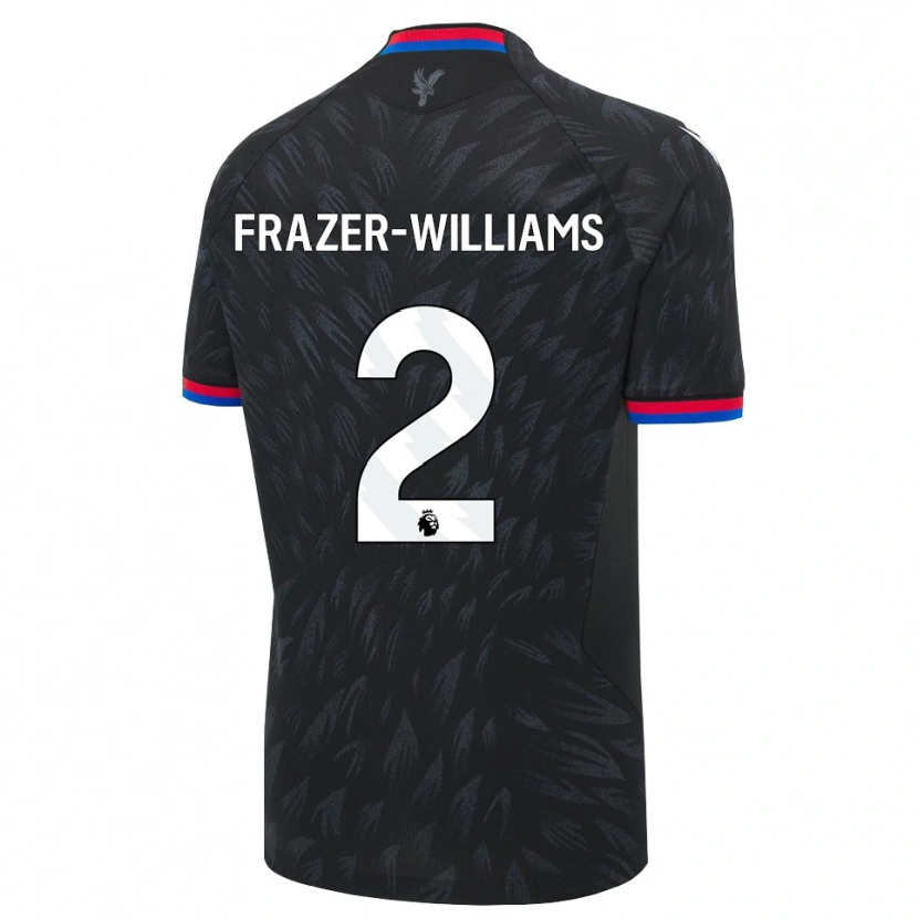 Danxen Uomo Maglia Khyan Frazer-Williams #2 Nero Blu Rosso Kit Gara Away 2026/27 Maglietta