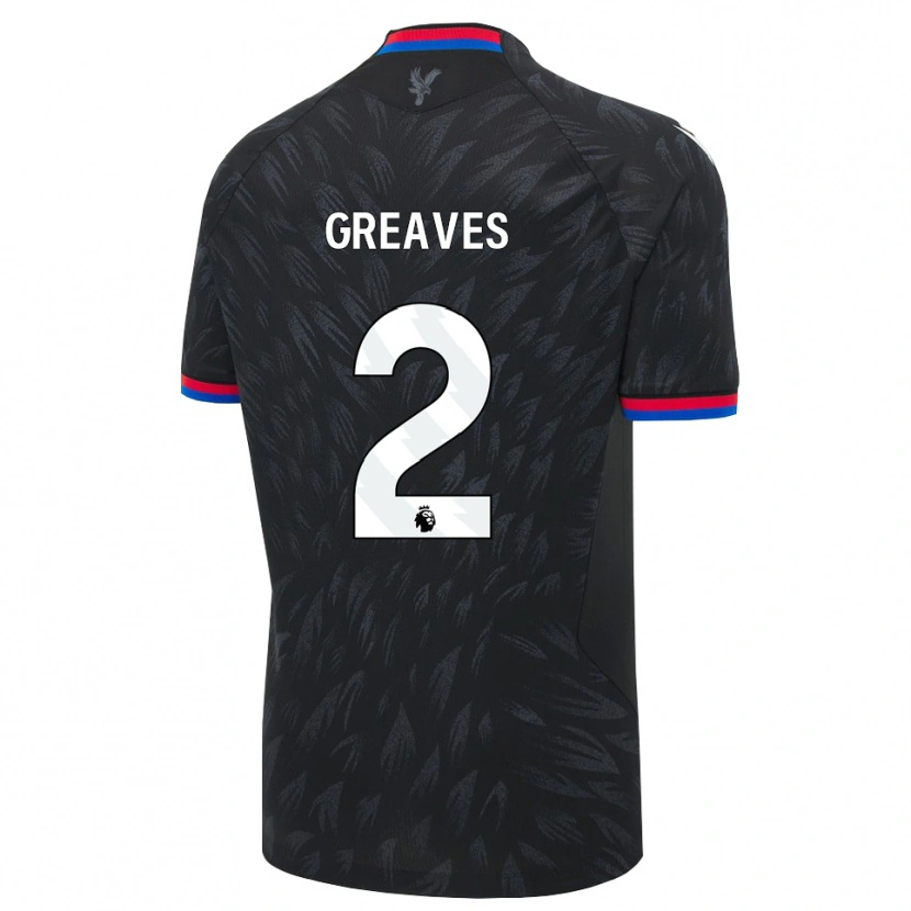 Danxen Uomo Maglia Ajean-Ray Greaves #2 Nero Blu Rosso Kit Gara Away 2026/27 Maglietta