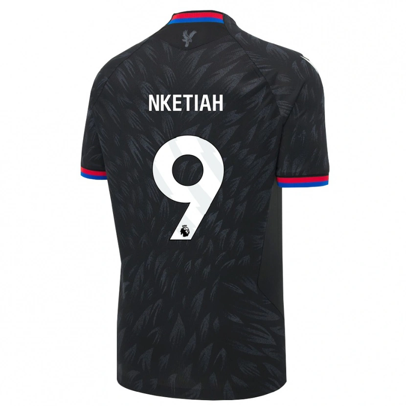 Danxen Uomo Maglia Eddie Nketiah #9 Nero Blu Rosso Kit Gara Away 2026/27 Maglietta