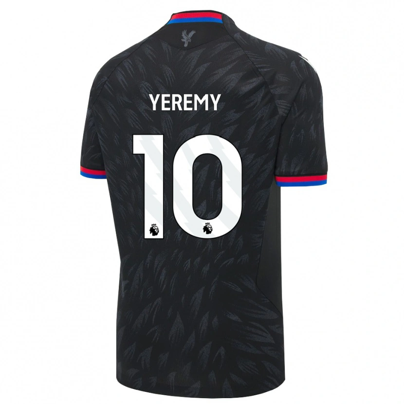 Danxen Uomo Maglia Yéremy Pino #10 Nero Blu Rosso Kit Gara Away 2026/27 Maglietta